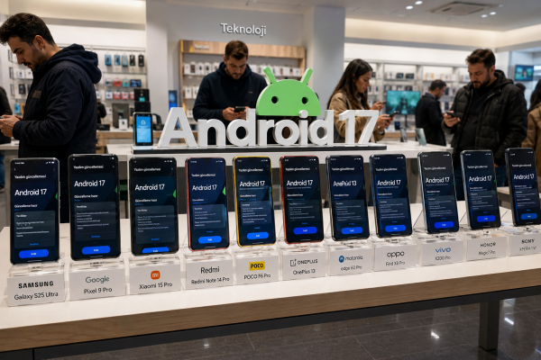 Android 17 alacak telefonlar
